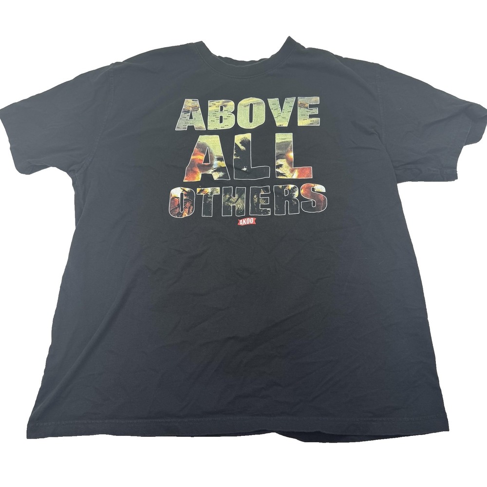 Akoo Shirt Mens 4XL Above All Others Graphic Tee Streetwear Urban Hip Hop Black